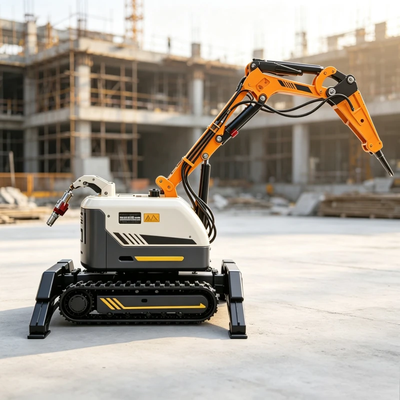Hydraulic Demolition Robot Remote Controlled Concrete Breaking Machine with Breaker Hammer for Construction