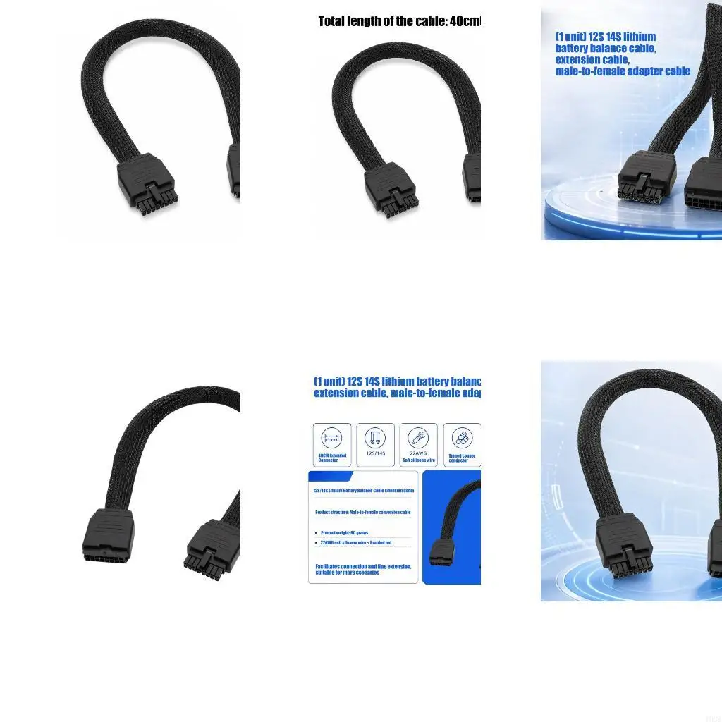 193A Durability 12S 14S Balance Wire Extension Cable Featuring Tinned Copper Cores