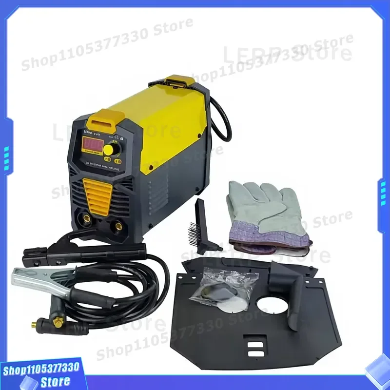Mini Portable MMA300 Inverter Welding Machine Household Manual Arc Welder Full Set Yellow US EU Standard Cross Border Tool