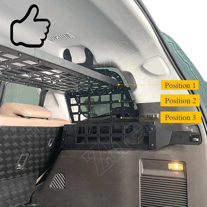 التمهيد الخلفي الجذع نافذة صناديق تخزين الأمتعة المنظم مجموعة لوحة مولي ل BAIC بكين BJ60 2022-2025 #5