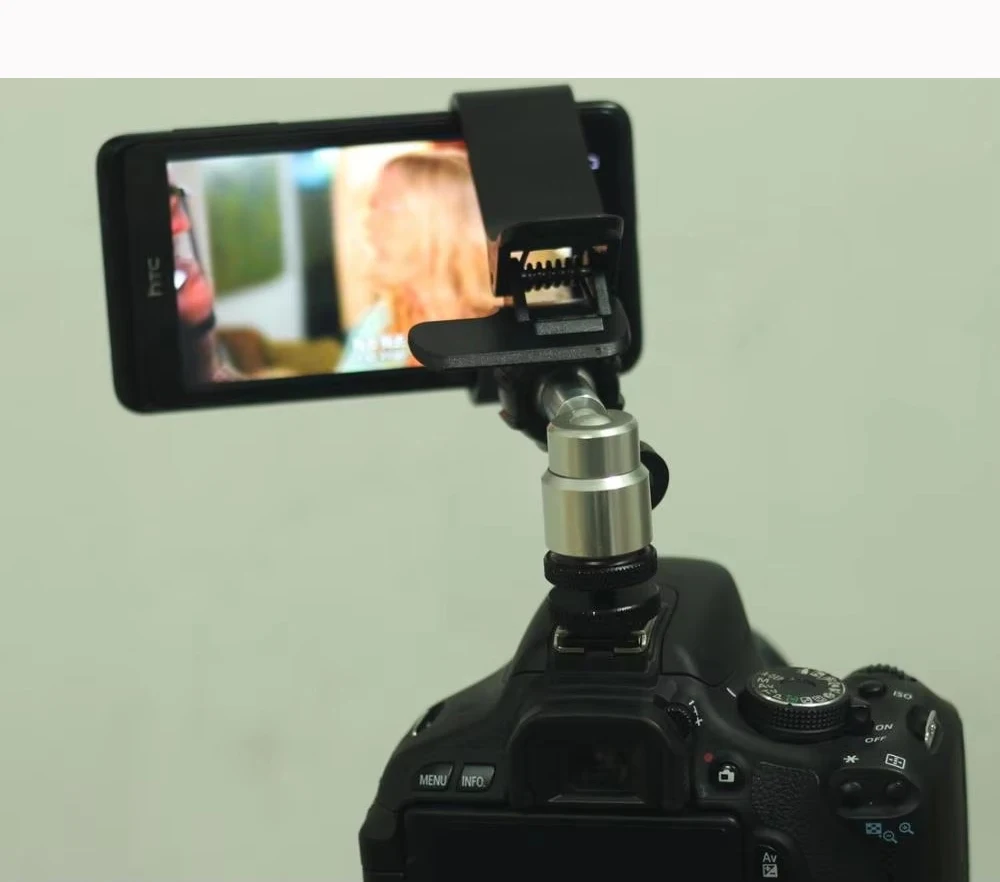 DSLR الهاتف الذكي الحذاء الساخن فلاش منصب الكاميرا لسامسونج غالاكسي ملاحظة 2 S3 S4 مشبك الهاتف المحمول الجديد ، مقطع الهاتف الكرة الحذاء البارد