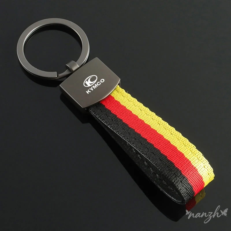 Chaveiro de Metal para Moto com Emblema de Nylon Fino para Kymco Agility 50 Ak550 Xciting 250 300 350 400 400S 500 Acessório MOTO