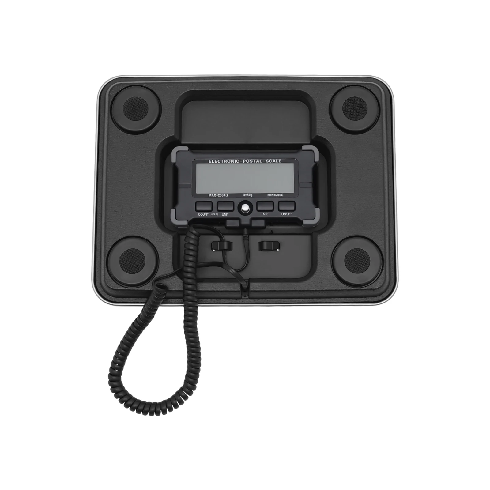 Digital Scale 200Kg/440.92lbs Electronic Postal Scale Stainless Steel Floor Scale HTN HD Display Portable Shipping Scale