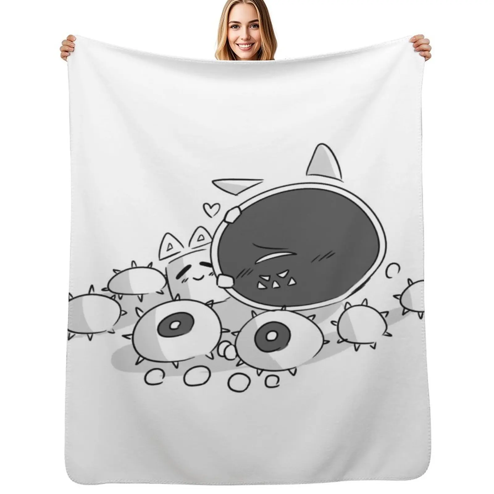 

Cube and Blixer Throw Blanket Soft Warm Blanket Gift for Grandparents