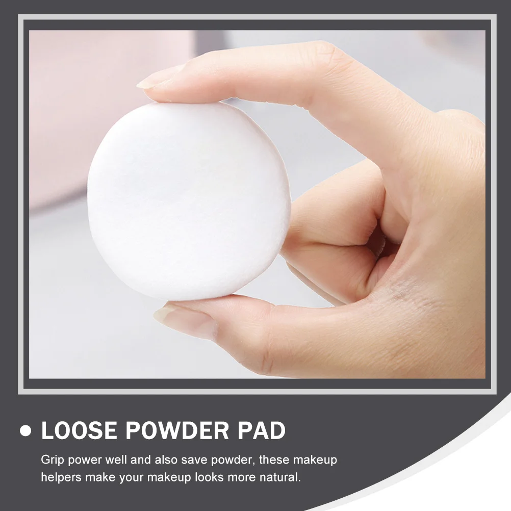 

20pcs Crystal Flocking Powder Puff for Women Loose White Fluff Beauty Makeup Body Girl Pad Cosmetics Face