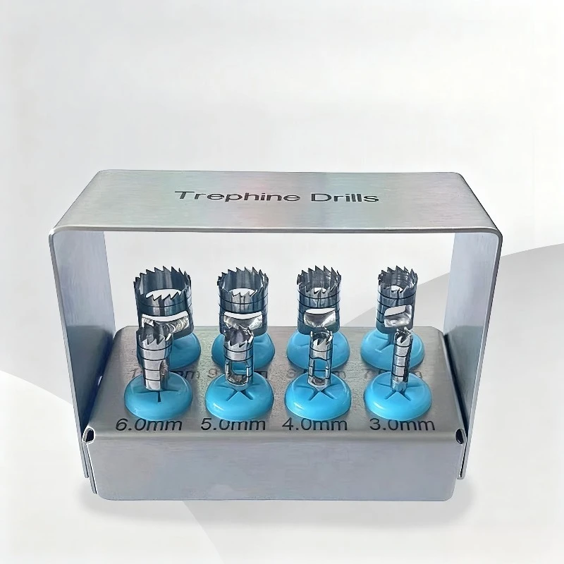 

Dental Implant Bur Tissue Punch Trephine Saw Bone Trephines Drills Medical Stainless Steel Surgical Instrument