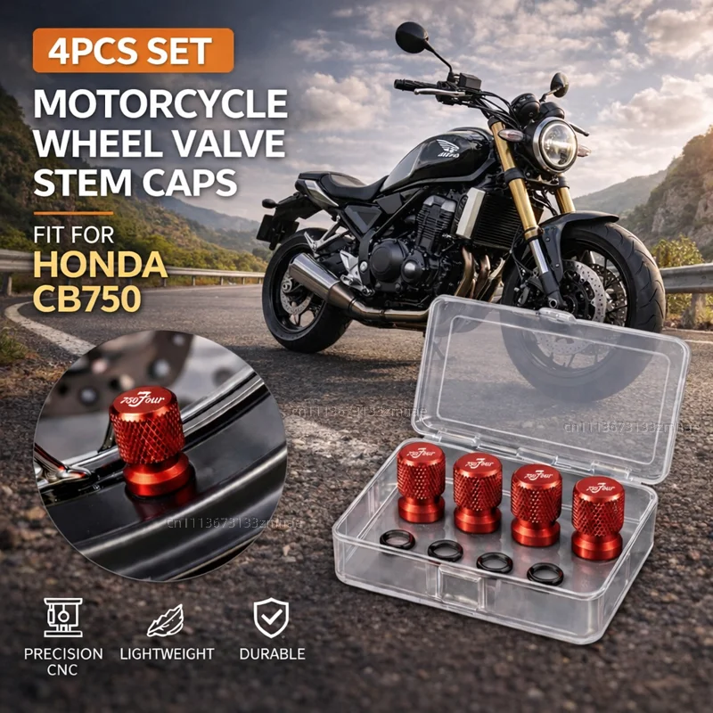 

For HONDA CB750 CB 750 HORNET 2023 Motorcycle Accessories CNC Aluminum Tire Valve Stem Cap Air Port Cover Dustproof Wheel Rim