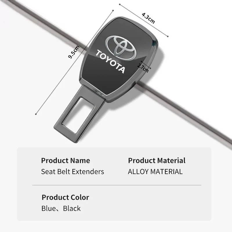 

Car SeatBelt Clip Extender Plug Safety Extension Buckle For Toyota Rav4 CHR Yaris Prius Avensis Corolla Camry Highlander GR 86