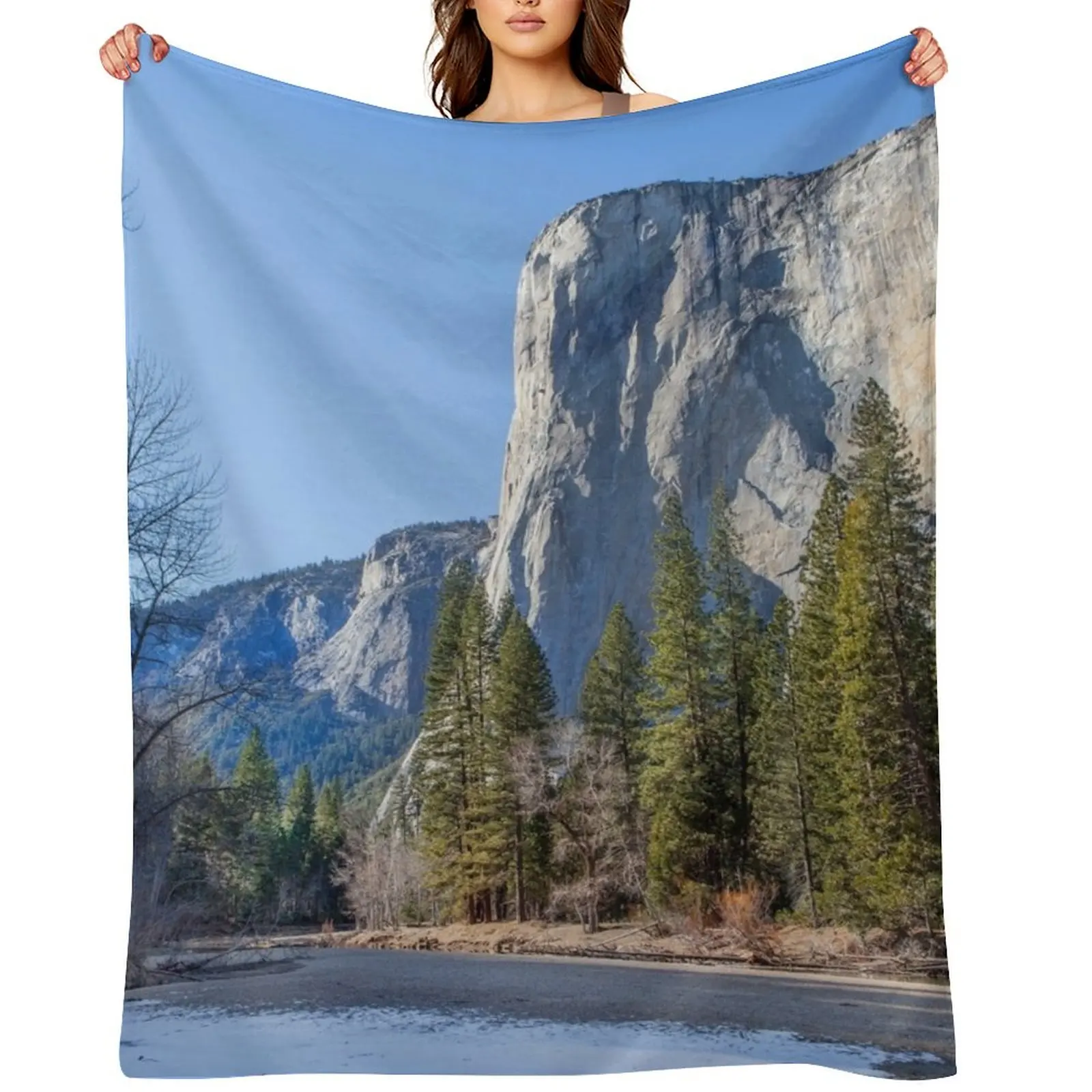 

Yosemite, El Capitan Throw Blanket Sofa Throw Plaid on the sofa Summer Beddings Soft Plush Plaid Blankets