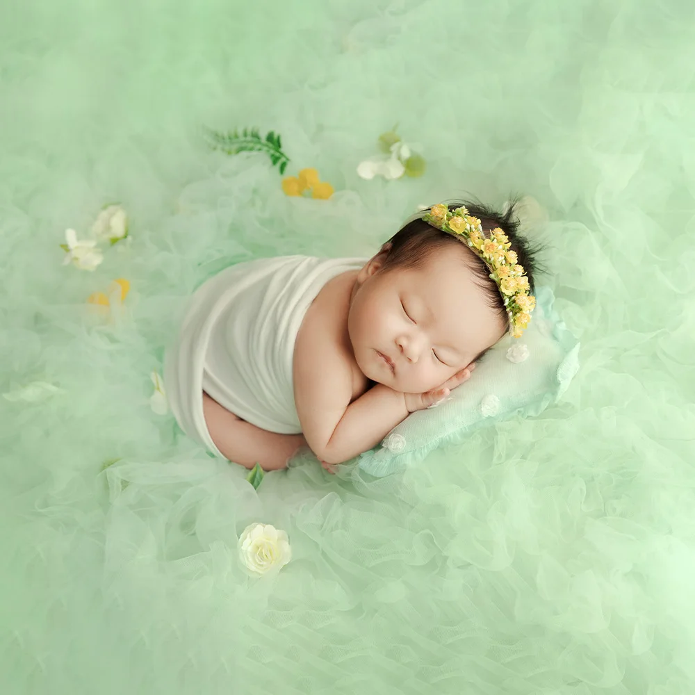 Neugeborene Fotografie Requisiten Baby Jungen Mädchen schießen elastische Watte Wrap Fotografie Studio Shooting Garn Hintergrund Zubehör