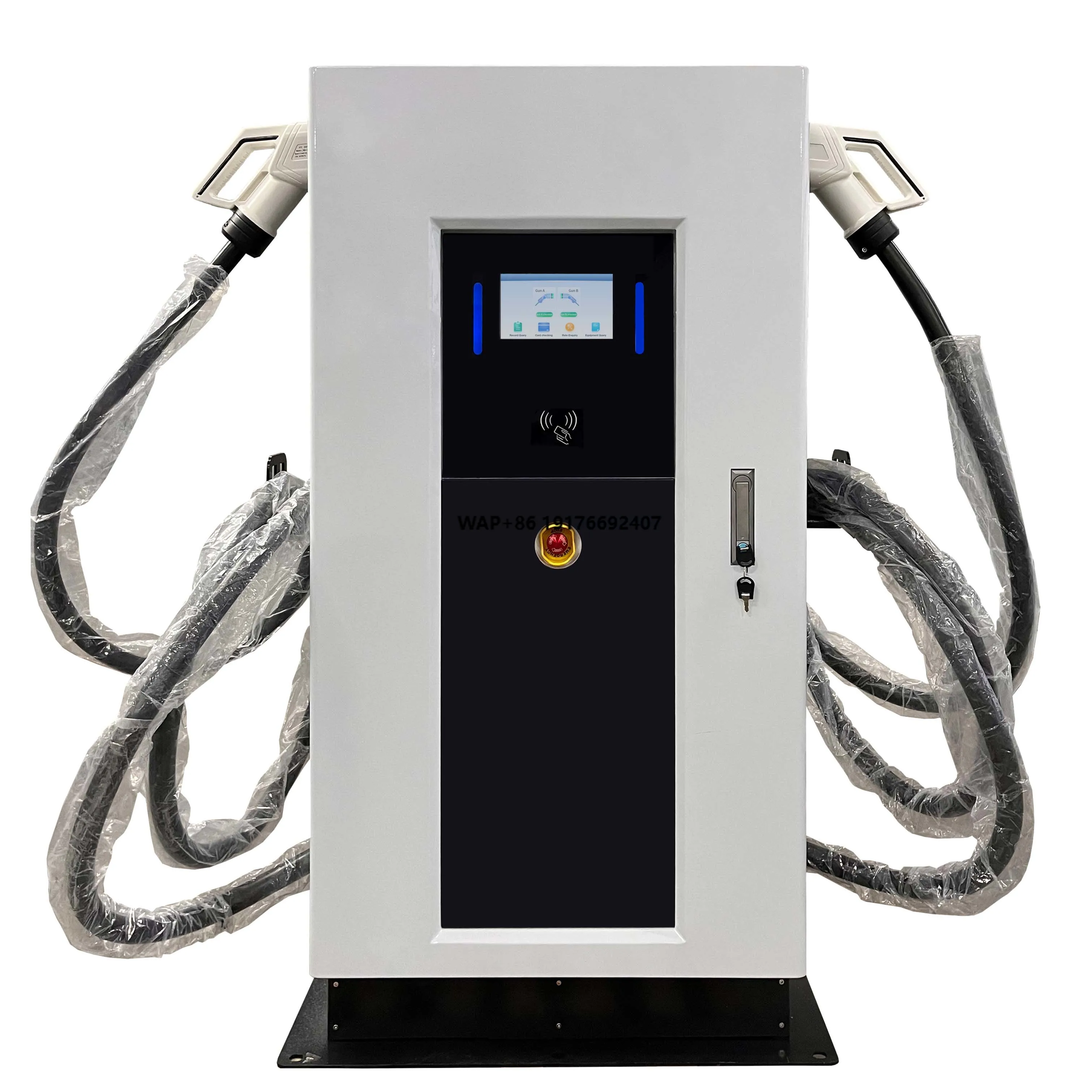 80KW Dual-Gun DC Floor-Mounted Charging Station IP55 Standard CCS2 Interface 150KW Output Power Adaptable for All Scenarios