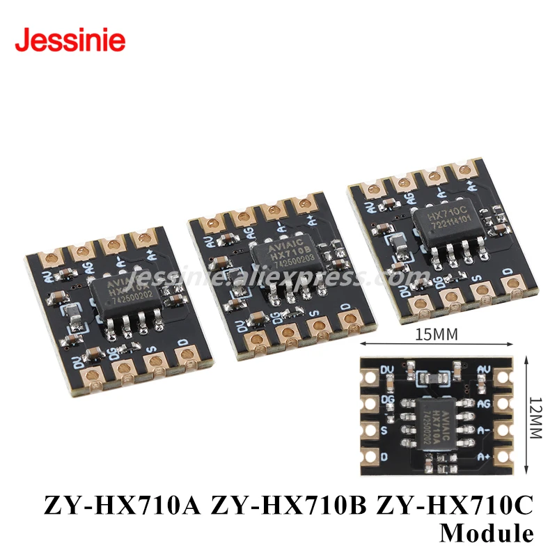 1-10PCS ZY-HX710A ZY-HX710B ZY-HX710C 24bit ADC Analog-to-Digital Converter Module ADC Sampling Electronic Scale Weighing Module