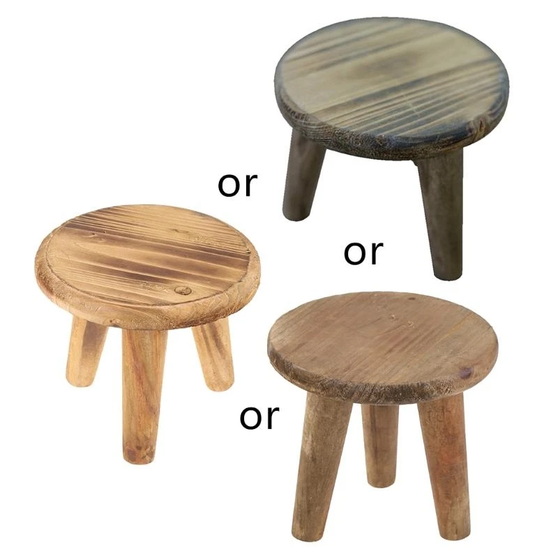 

C9GB Baby Pose аксессуары фото реквизит стул коричневый позы с трех ножными стульными украшениями