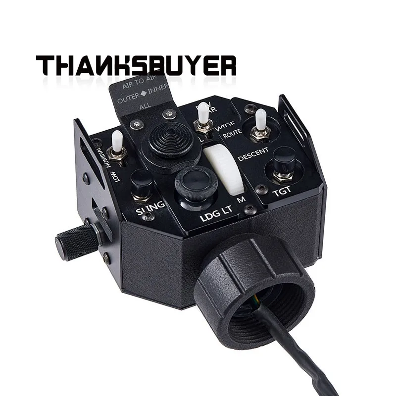Simplayer Black Shark KA50 Helicopter Force Feedback Collective Grip Flight Stick Grip Compatible with DCS Flight Simulation