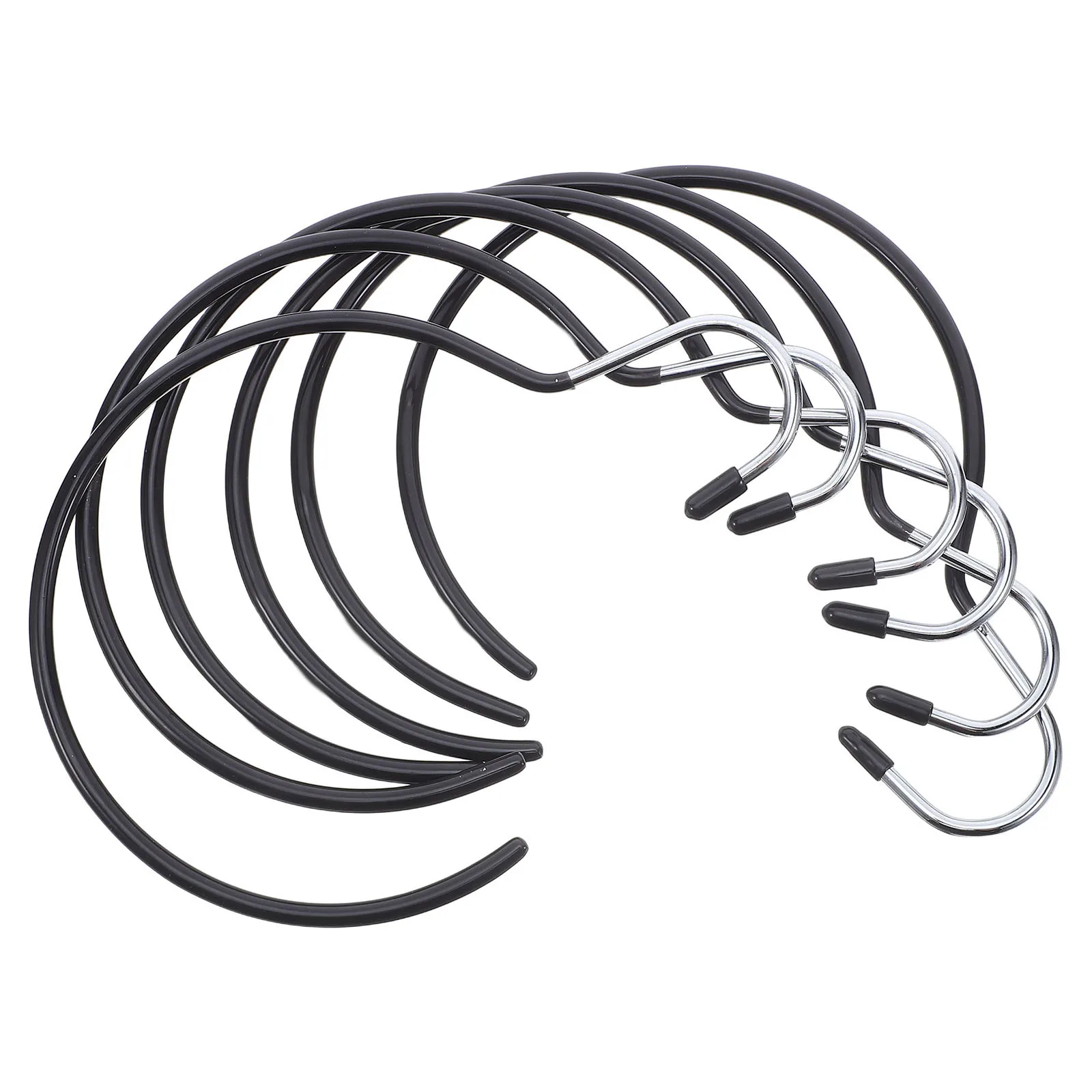 

6Pcs Scarf Holder Hanger Plastic Belt Organizer Rack Scarf Storage Organizer for Closet Wardrobe Hooks Belt Hanger for Closet