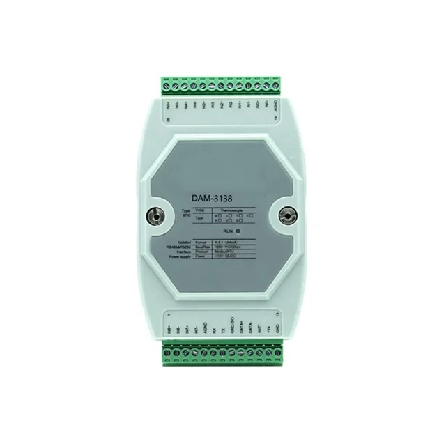 

8-way thermo-couple default K-type 4-layer board isolation design Can connect to Five Linked Clouds DAM-3138