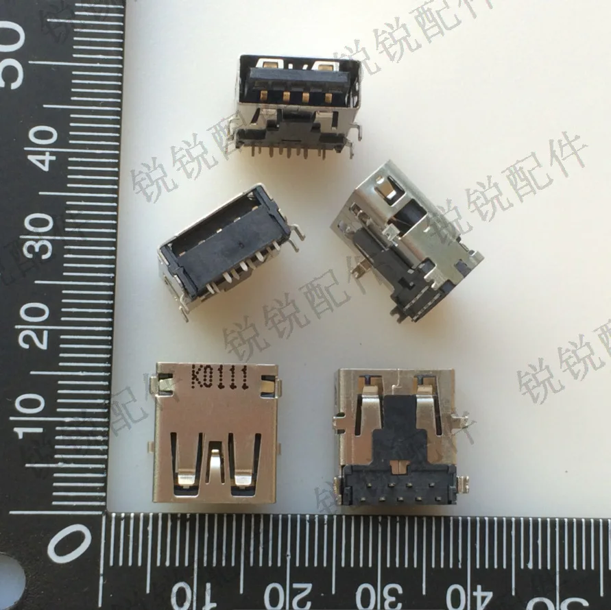 For USB3.0 A type 9P female seat interface 90 degree female seat notebook USB female seat tongue on socket