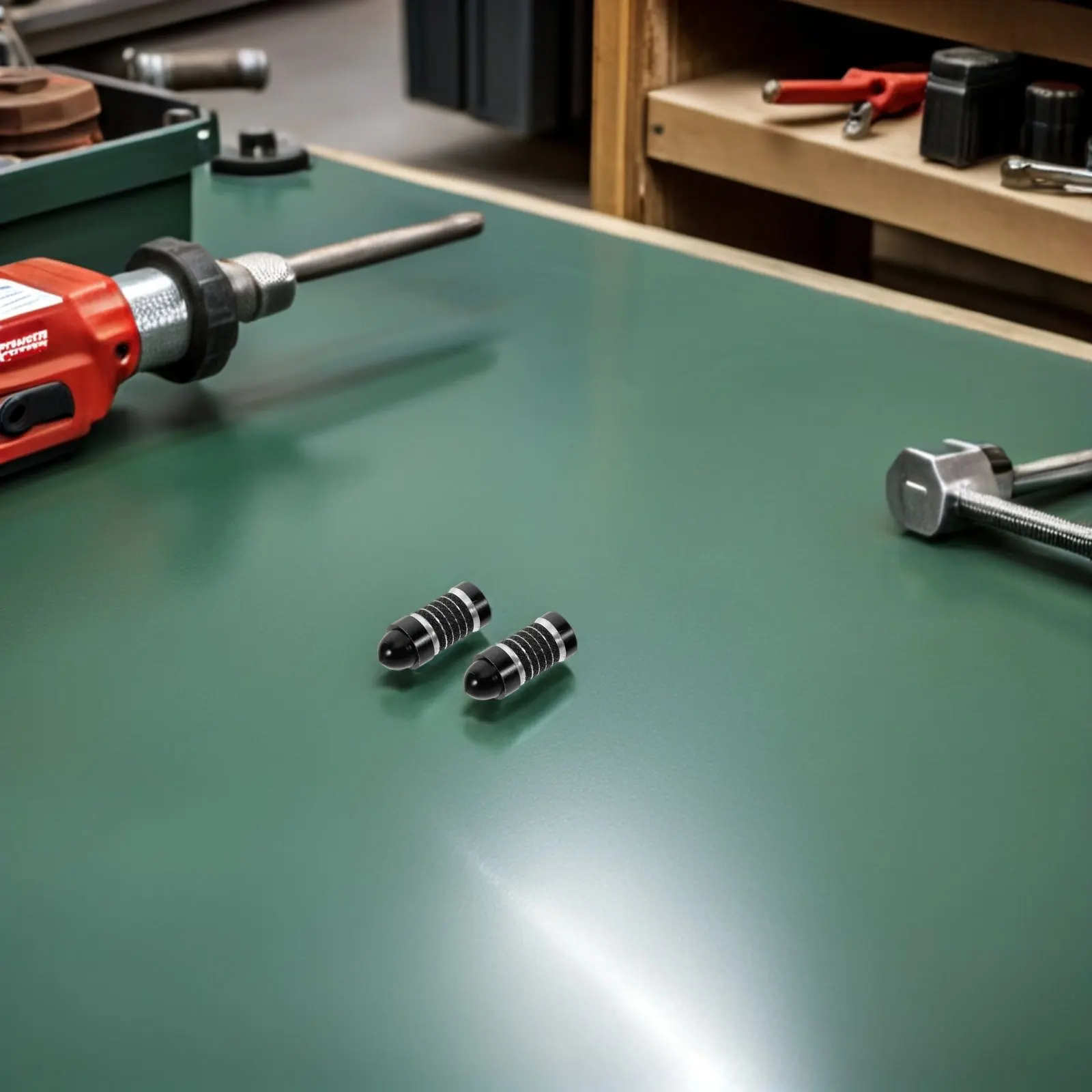 

20Pcs Universal American Tire Valve Stem Caps Long Head Metal Covers with Lace Silver Edge for Cars Bikes Suvs Trucks Trailers