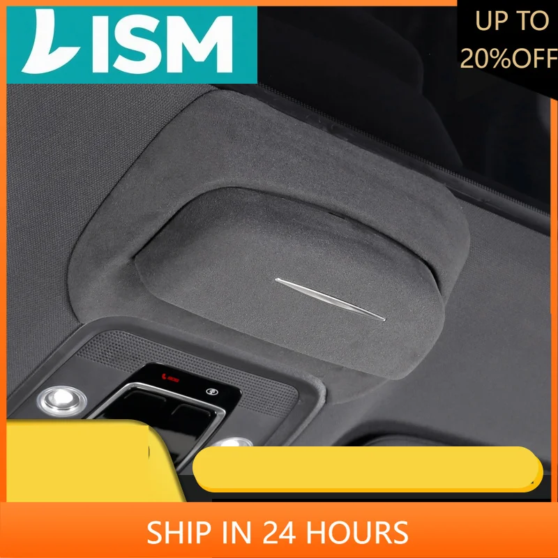 

NEW1 For BYD Song L EV 2024 2025 Car Styling Suede Glasses Box Modification Glasses Clip Storage Box Sunglasses Box Auto Accesso