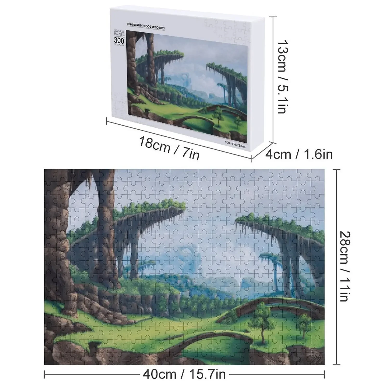 Puzzle plaine pastorale, cadeaux personnalisés pour enfants, jouet pour bébé, Puzzle personnalisé