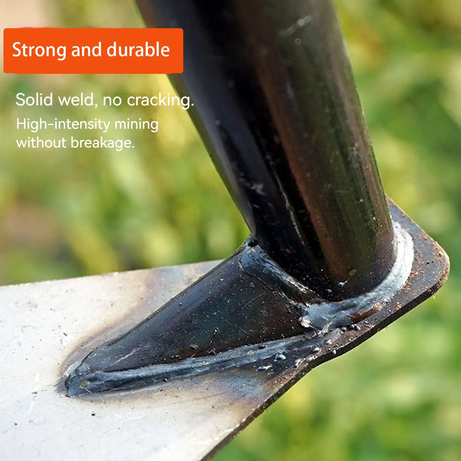 Triangular Agricultural Hoe Triangular Blade All-Steel Weeding & Cultivating Hoe Versatile 2-In-1 Use for Soil Tilling & Ridging