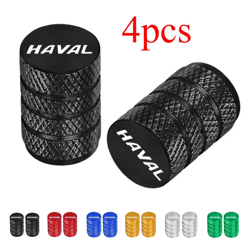 For Great Wall Haval Dargo H6 H2 H5 H7 F7X H8 H9 F7 Jolion M4 Emblem 4pcs Car Wheel Tire Air Valve Caps Stem Cover Caps Airdust