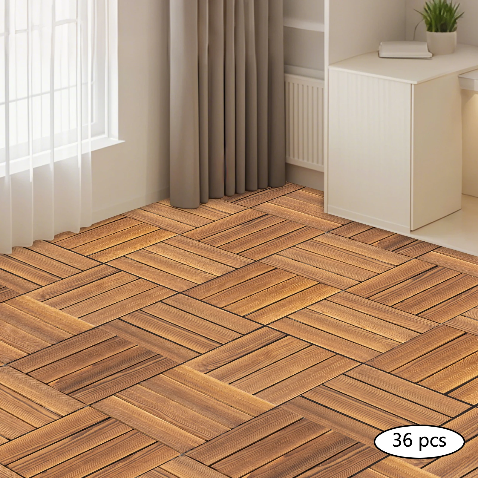 36 PCS Interlocking Deck Tiles 12