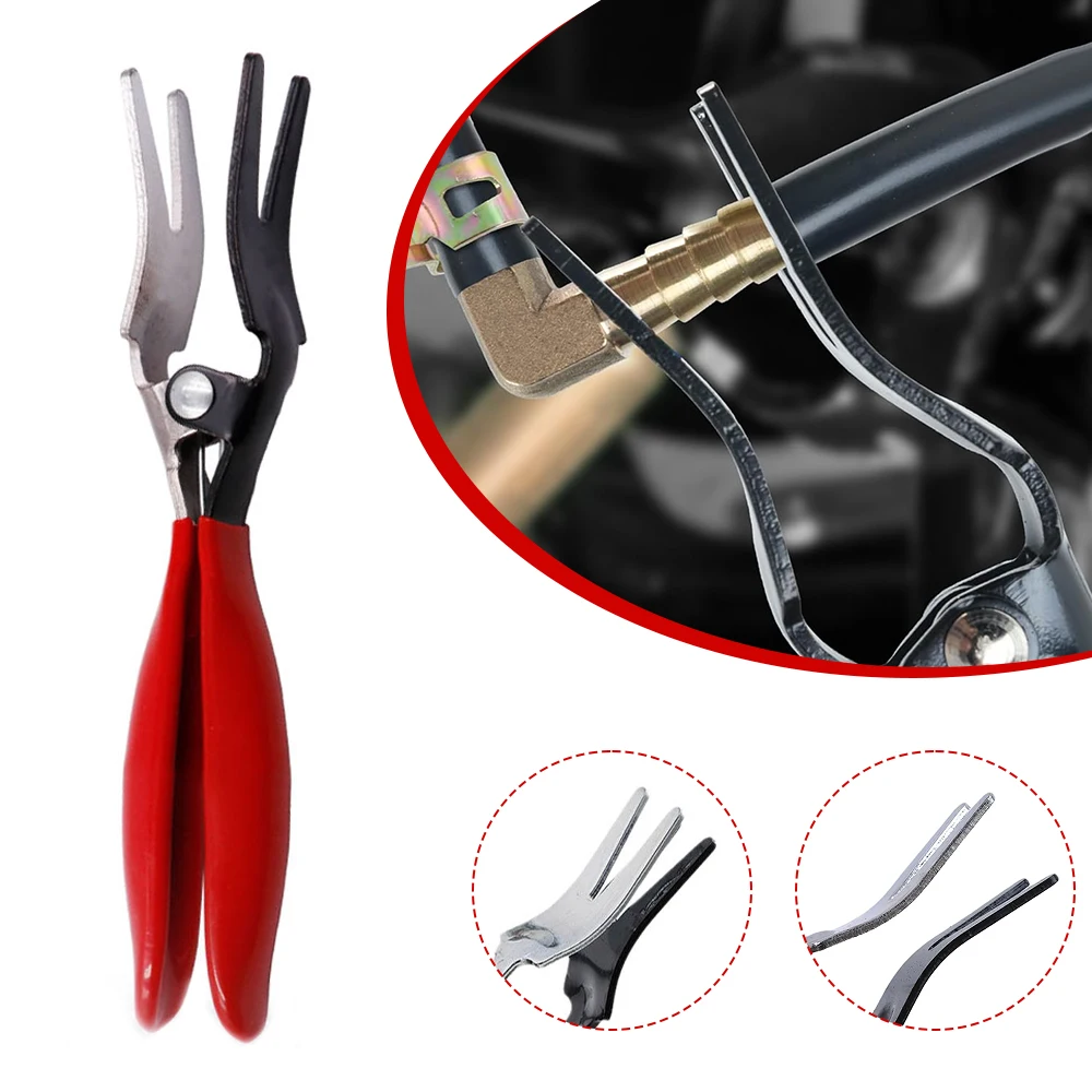 Oil Hose Pipe Buckle Removal Tool,Auto Fuel Vacuum Line Tube Hose Remover Pliers,Separator Pliers Pipe Repairing Tool VT01166