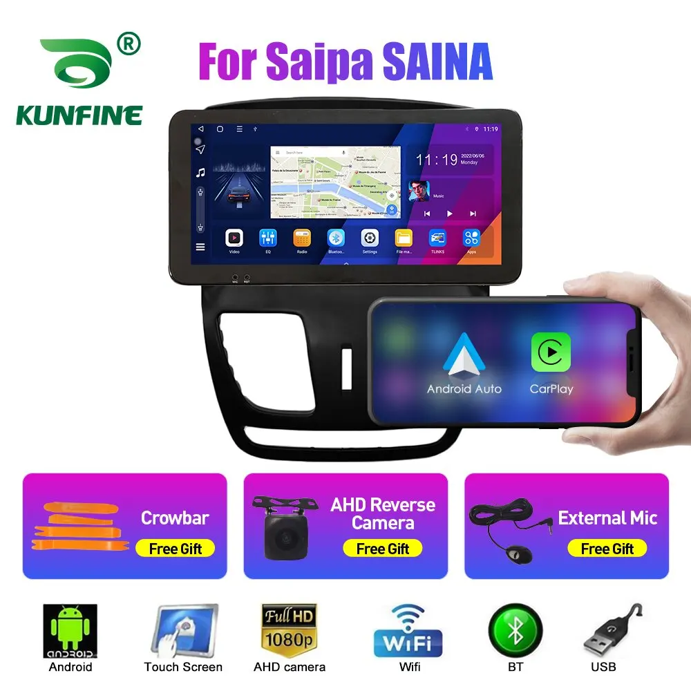 

10.33 Inch Car Radio For Saipa SAINA Octa 2Din Android Octa Core Car Stereo DVD GPS Navigation Player QLED Screen Carplay