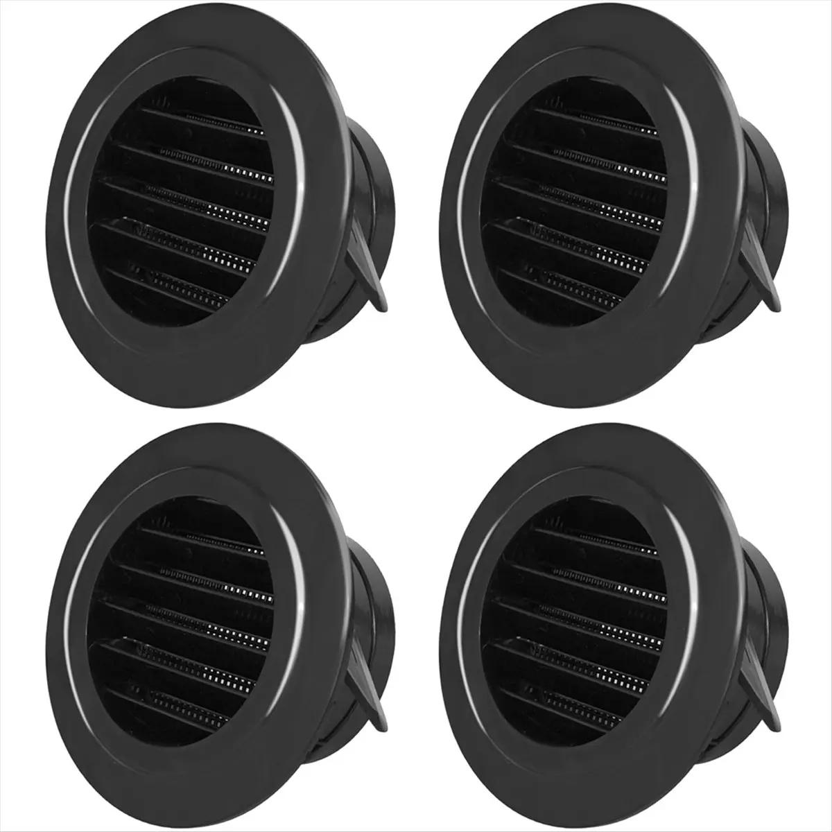 DT57 LATEST MODEL 4 Inch Soffit Vent Cover, Round Soffit Exhaust Vent Cover with Built-in Mesh Screen, for Bathroom Home Garage