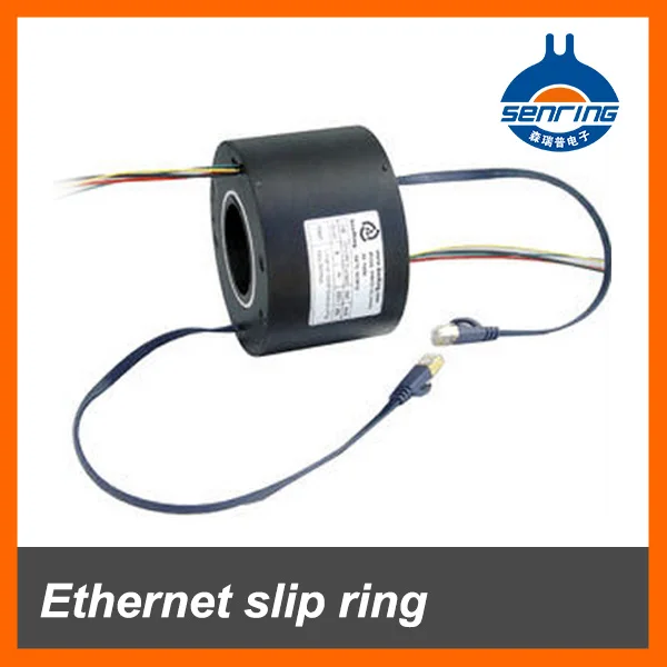 Through Hole Slip Ring inner size 38.1mm Collector ring 1 port of 100base (1000M) Ethernet slip ring