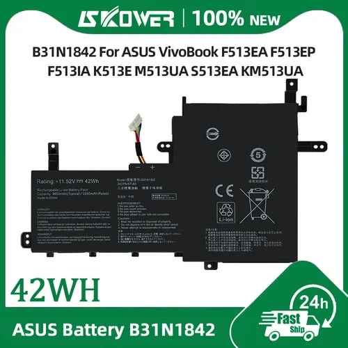 SKOWER B31N1842 batería para ASUS VivoBook 15 F513EA F513EP F513IA K513E KM513UA M513IA S513EA S531F S533UA X513EA X531FA X531FL