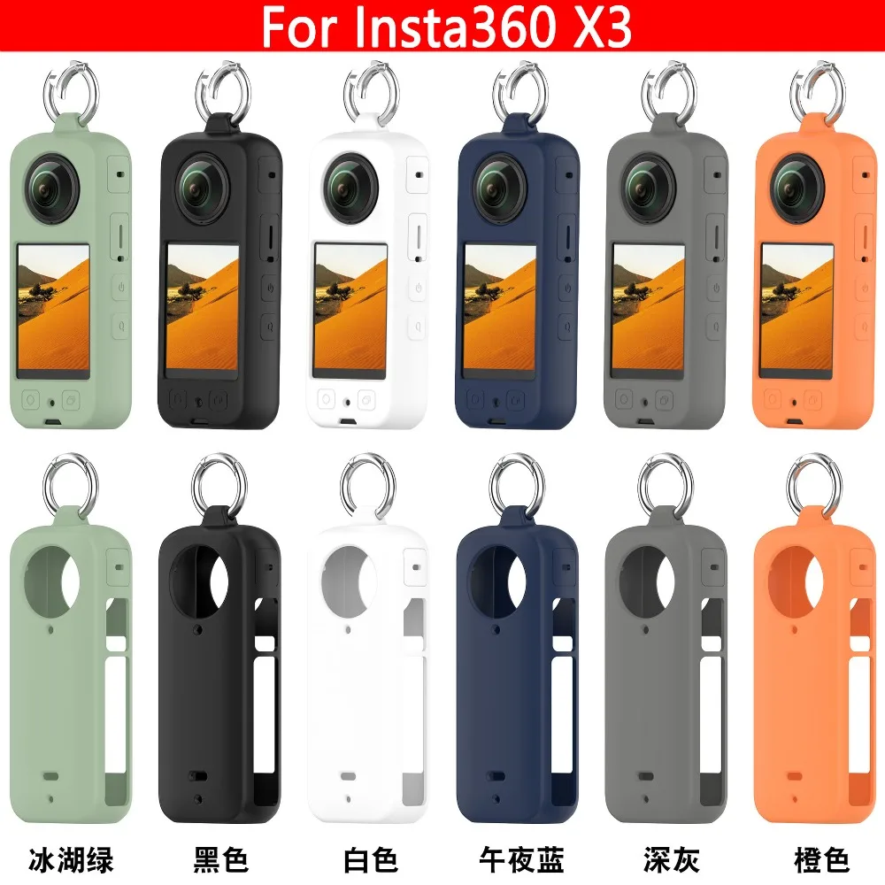 Camera Waterproof Protective cover For Insta360 X5 Portable Silicone Protective Case For Insta360X4 Storage Case X3 view 3