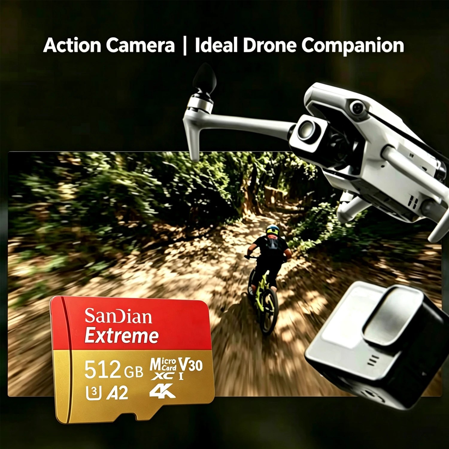 2026 NEW Micro SD Card High Speed Flash  Memory Card 128GB 256GB 512GB Class 10 U3 V30 A2 4K Full HD for Phone Drone Camera - view 6