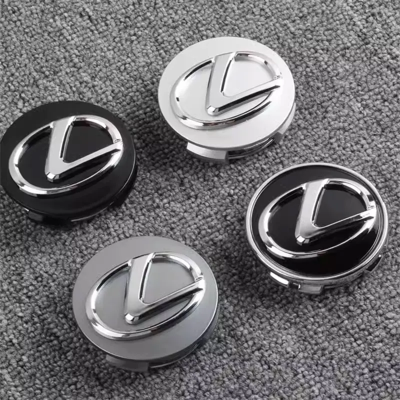 Tapa central de rueda de coche, accesorios de insignia para Lexus ES300, RX330, RX300, GS300, IS250, IS200, CT200h, NX, RX, LX, UX, GX, 4 piezas,