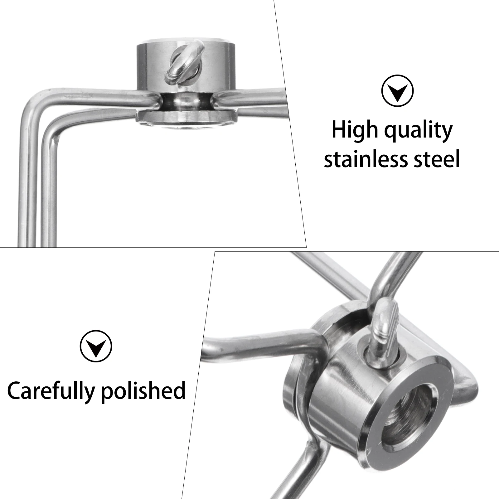 

2Pcs Grill Rotisserie Meat Forks Stainless Steel Replacement Barbecue Food Clamp Forks Bbq Supplies Bbq Supplies