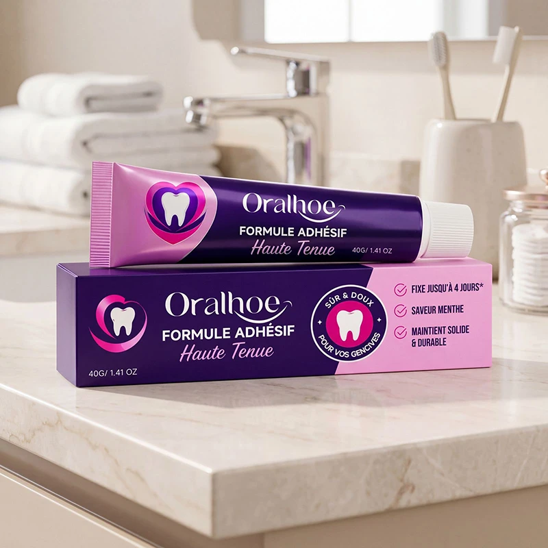 Stable Denture Adhesive Cream Long Lasting Hold Comfort Fit Strong Adhesive For Upper & Lower False Teeth Daily Use Dental Care