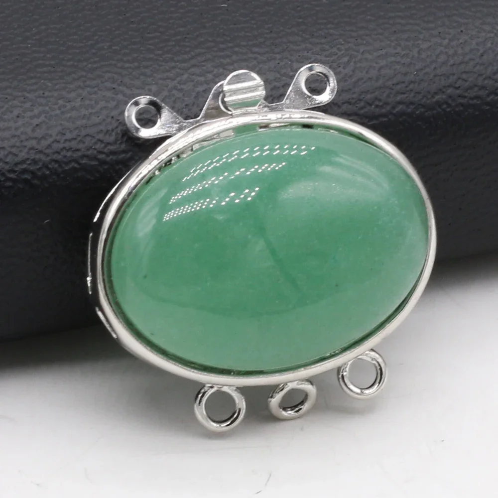 2 قطعة المعلقات الحجر الطبيعي اللازورد أذن البحر ثقب مزدوج موصل لصنع المجوهرات Diy بها بنفسك النساء قلادة سوار إكسسوارات