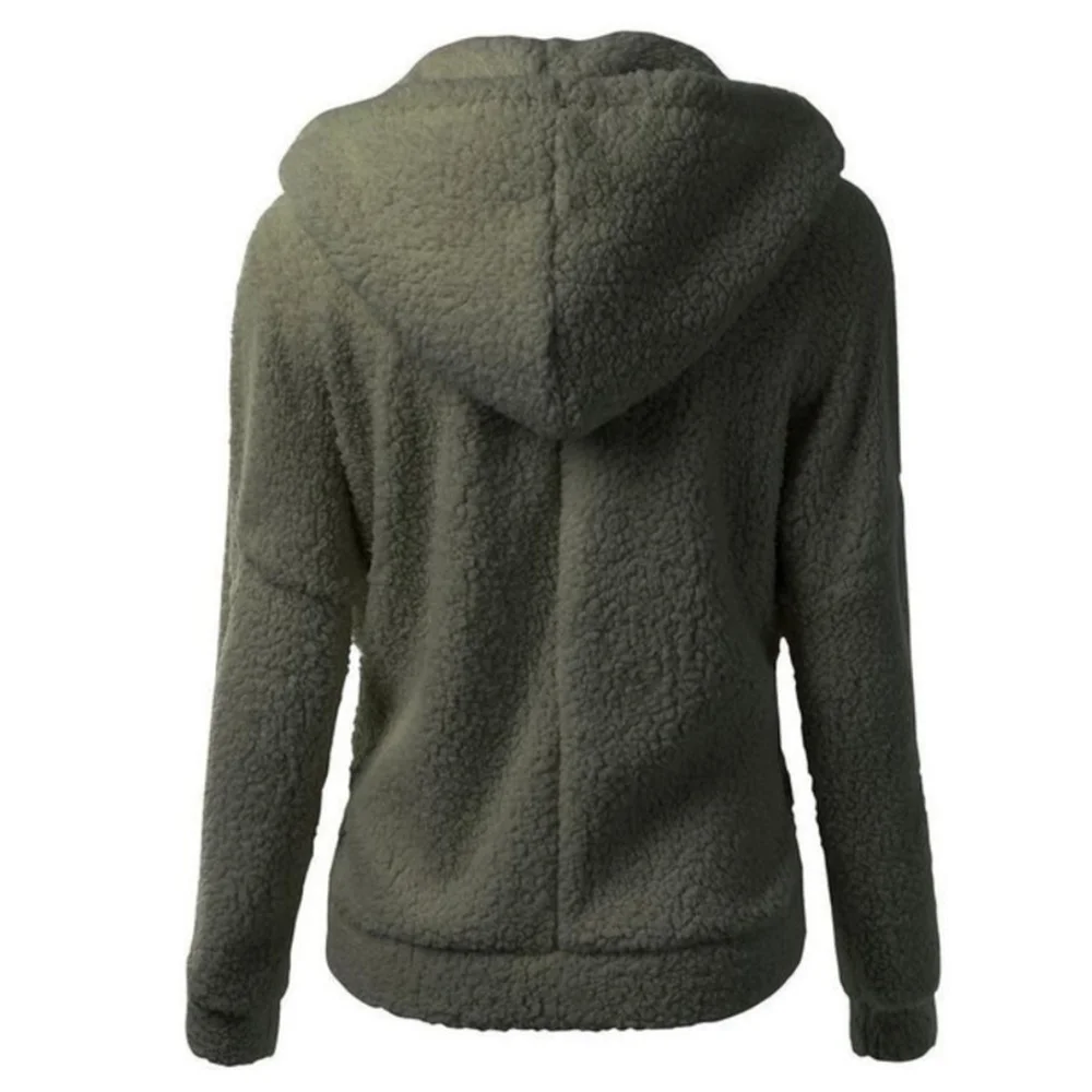 Jacket Coat Long Sleeve Hoodies Winter Warm Plush Sweatshirt Sweater Great For Cool Winters