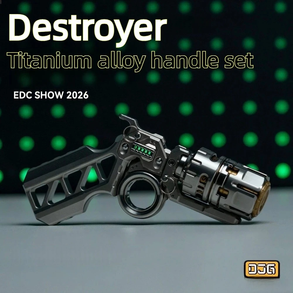 

DJGEDC Destroyer Handle Combination Swinging Rotating Fingertip Card Pushing Decompression Toy