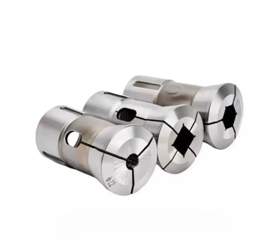 F48 173E  Round Square Hexagon HoleCNC Lathe Forward Push Out Spring Collet Chuck E173  Dead Length Clamping Chuck