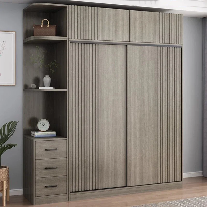 Peiqi خزانة خشبية حديثة مفتوحة التخزين المنظم أقسام خزانة دولاب عرض خزانة غرفة المعيشة موبليس أثاث الفندق #5