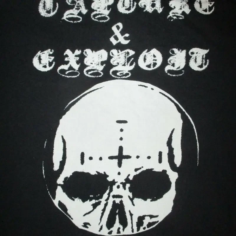 CAPTURE EXPLOIT MORAL FAILURE  Cotton Black T Shirt