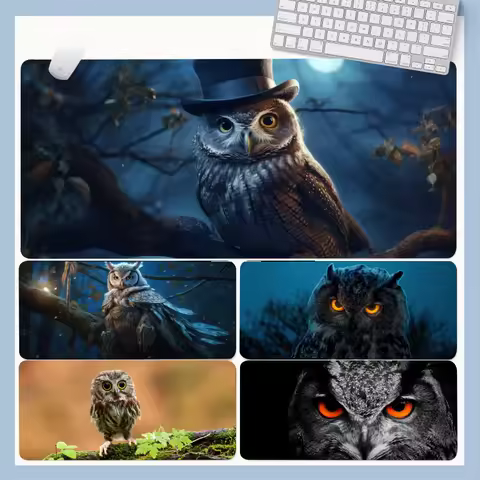 owl Mouse Pad Game Mouse Pad Mat Large Gaming Mousepad 1000x500mm XXL Rubber Desk valorant Keyboard Mice Pads Computer Accessori