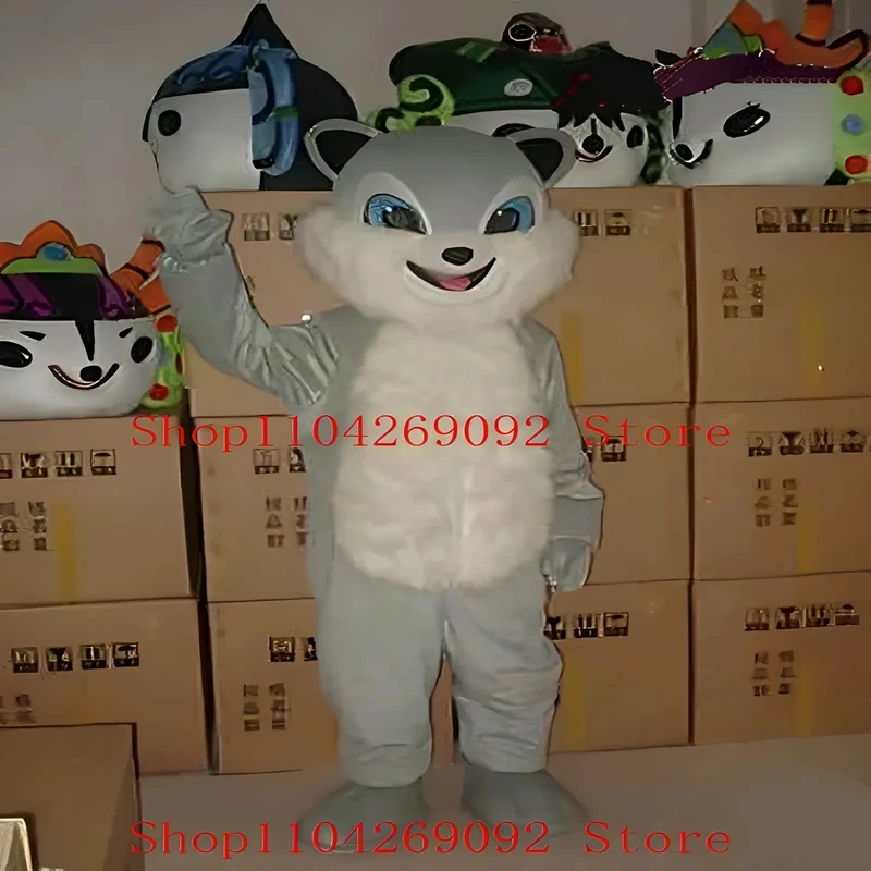 

Cute Pink Fox Mascot Costume Cartoon Fox Dog Cosplay Costumes Birthday Character Party Maskote Halloween Anime Carnival Suite