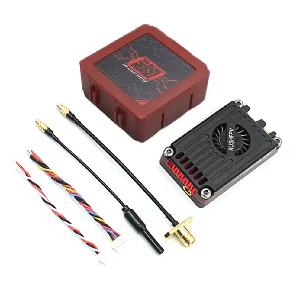 RUSH TANK MAX SOLO 2.5W 5.8GHz FPV VTX – Long Range Video Transmitter with CNC Shell & Fan for Racing Drones & Fixed-Wing