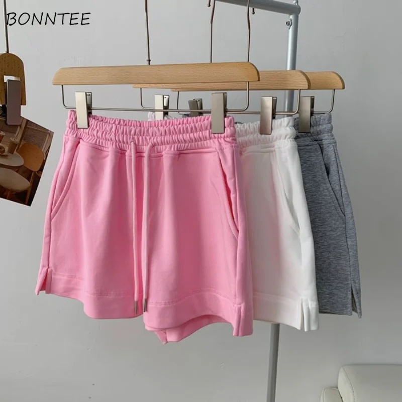 

Shorts Women Streetwear Girlish Hotsweet Sporty Summer Simple Fashion Gentle Sexy Elastic Waist Harajuku Korean Style Comfort