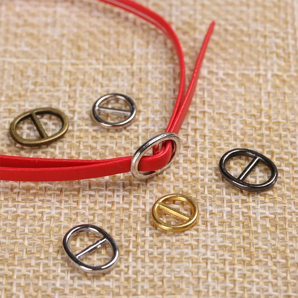 20/40Pcs 5mm/6mm Mini Ultra-small Tri-glide Belt Buckles for Doll Bags Metal Buckles DIY Doll Buttons Shoes Accessories