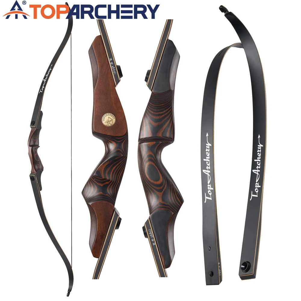 

60'' Archery Recurve Bow 30-60lbs Wooden Right-hand Take-down Bow for Outdoor Hunting Archery