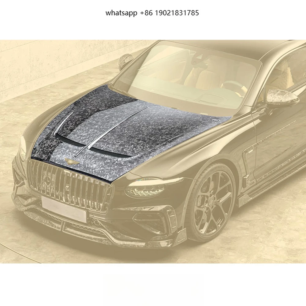 For 2025+  Continental GT & GTC to MSY Style Dry Carbon Fiber Engine Hood Car Bonnet